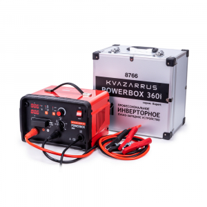 # Инверторное пуско-зарядное устройство KVAZARRUS PowerBox 360i с таймером и алюминиевым кейсом для сварочного оборудования