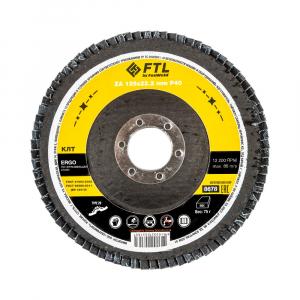 # Круг лепестковый FTL Ergo Цирконий 29 для шлифования нержавеющей стали, 125 х 22,2 мм, P40 – идеальный выбор для сварочных работ!