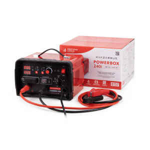 # Инверторное пуско-зарядное устройство KVAZARRUS PowerBox 240i — надежный помощник для сварки и зарядки с таймером и стильной цветной коробкой
