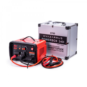# Инверторное пуско-зарядное устройство KVAZARRUS PowerBox 240i с таймером в алюминиевом кейсе для сварочного оборудования