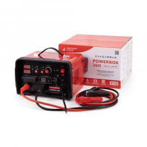 # Инверторное пуско-зарядное устройство KVAZARRUS PowerBox 360i с таймером – идеальное решение для сварочного оборудования!