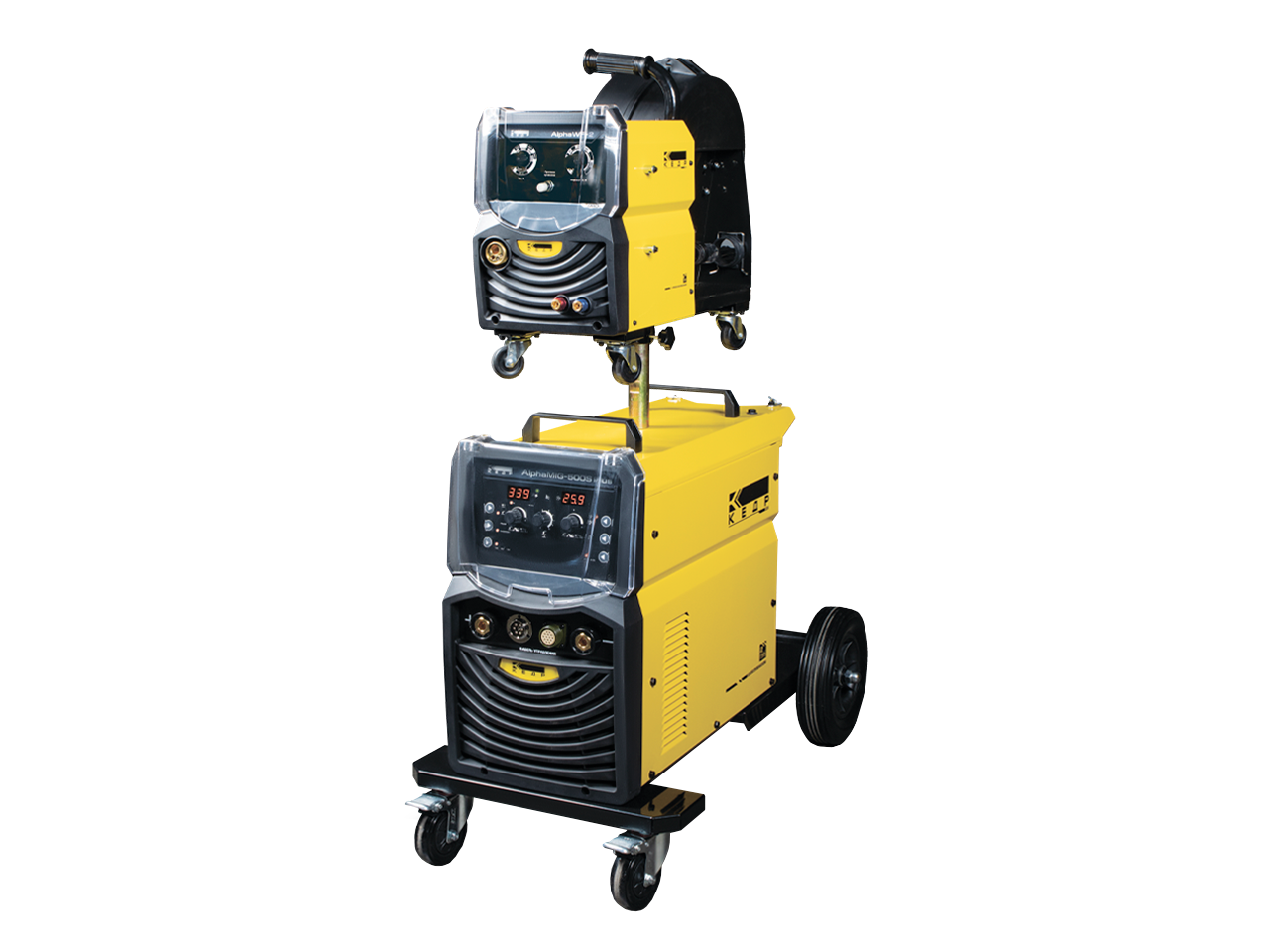 КЕДР Источник сварочный КЕДР AlphaMIG-500S Plus (40–500А, 380В) с комплектом (8028333-013, 8012255,5м, жид., AlphaWF-2)