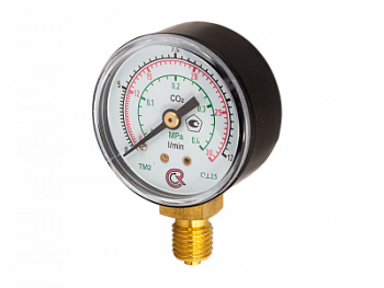 # Манометр ТМ-210Р: точные измерения давления и потока СО2 (0-30/12 L/min, 0,4 МПа)